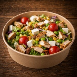 Salat med kylling